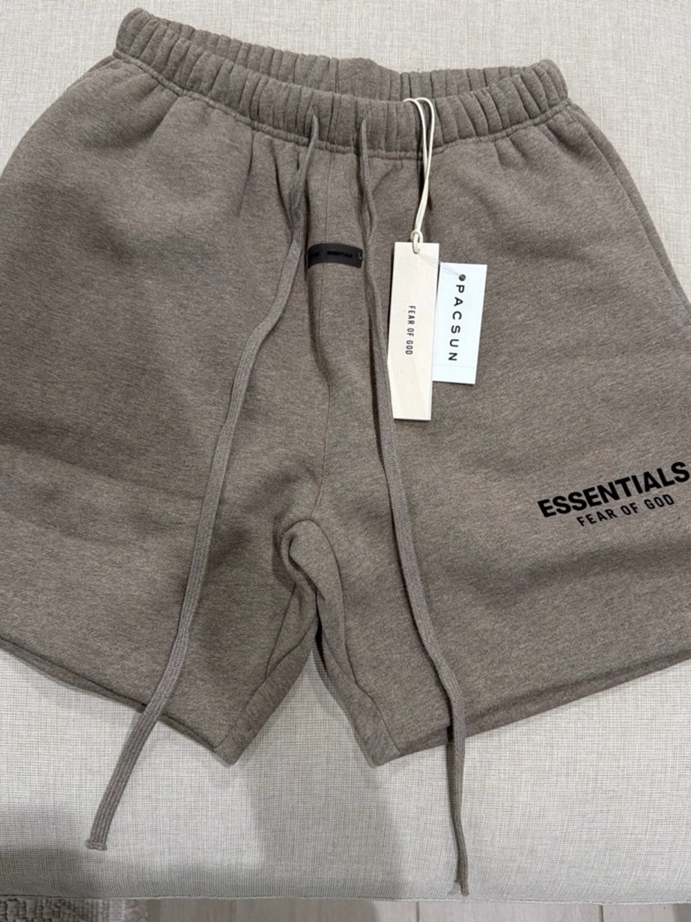 Fear of God Essentials Men's Taupe Drawstring Shorts